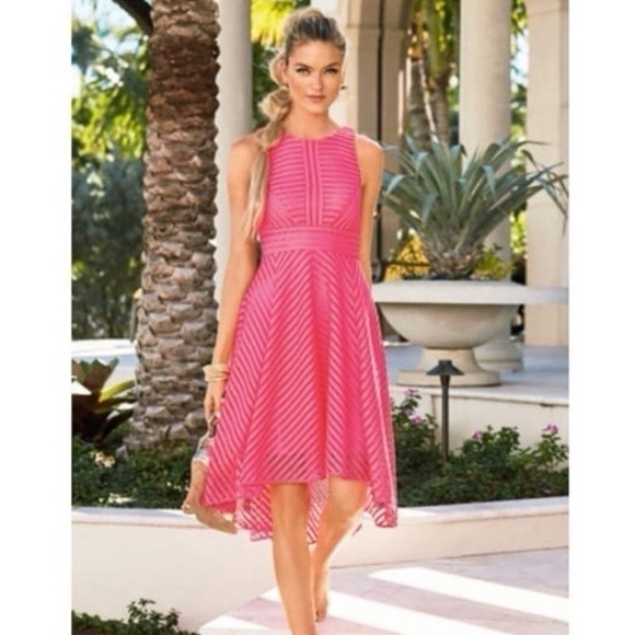 Lilly Pulitzer Tilly Pink Asymmetrical Dress - Picture 1 of 14
